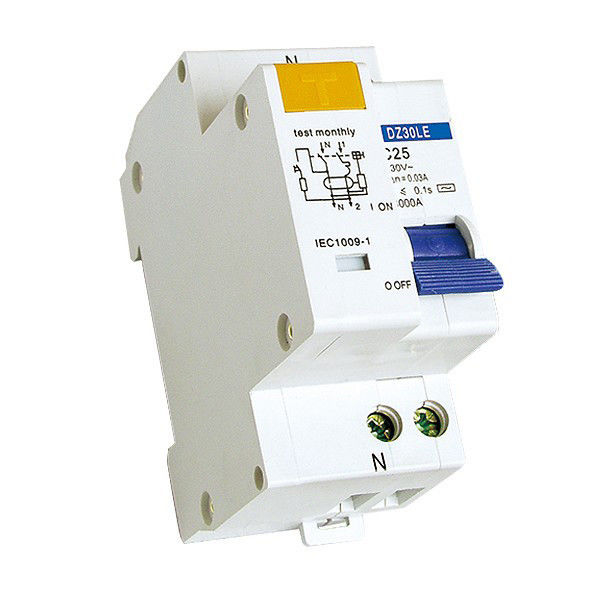 DZ30LE-32 DZ30LE-63 1P+N RCBO Breaker For Short - Circuit Protection